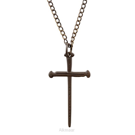 Pendant cross of nails