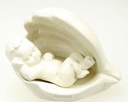 Beeld 2628.50 baby in schelp los