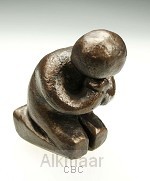 Beeld  3b danken 10cm brons