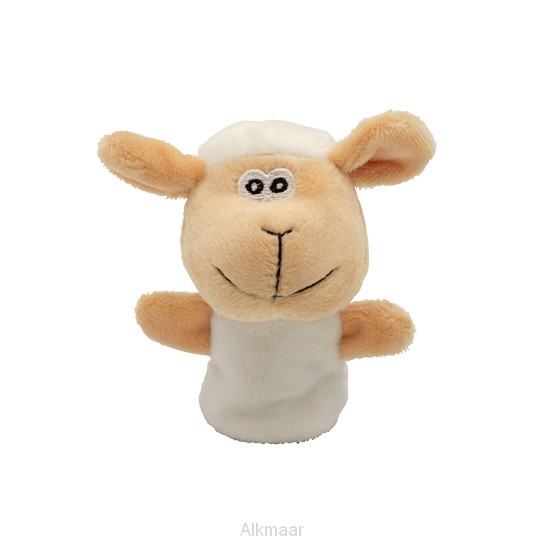 Vingerpopje schaap 9x5x5cm