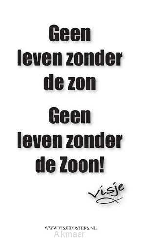 Kaart visje geen leven zonder zon ge