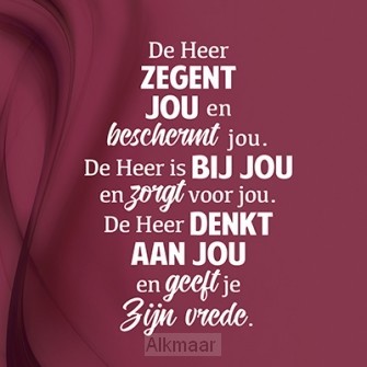 Wk kerst de Heer zegent jou en beschermt