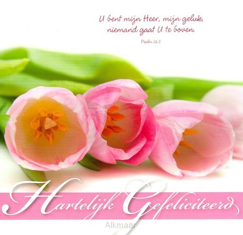 Wenskaart hartelijk gefeliciteerd