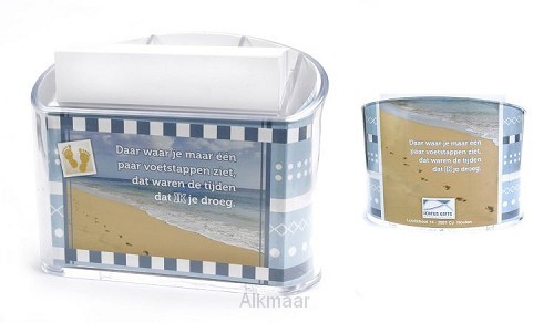 Memohouder voetstappen