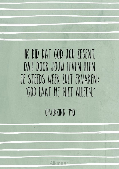 Wenskaart ik bid dat God jou zegent