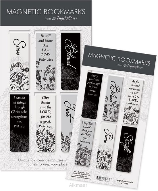 Magnetic Bookmarks black/white serve