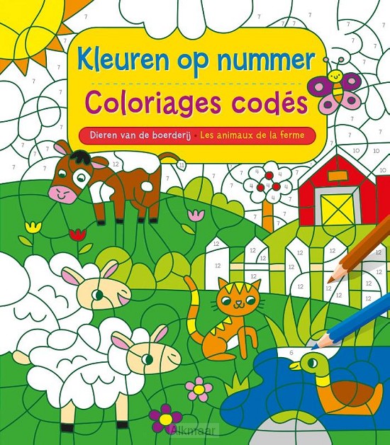 Kleuren op nummer / Les animaux de la fe