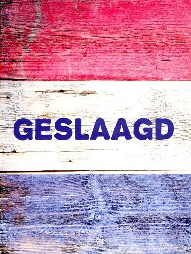 Kaart geslaagd rood wit blauw