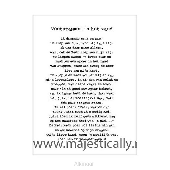 Kaart voetstappen in het zand