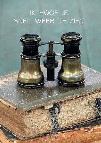 Kaart ik hoop je snel weer te zien