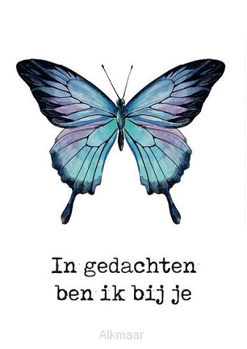 Kaart in gedachten ben ik bij je