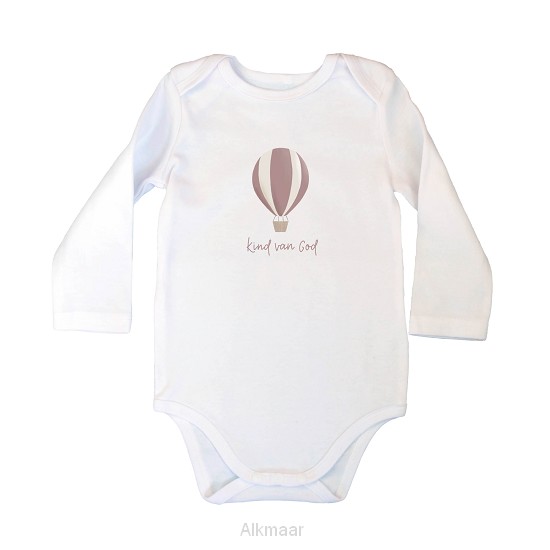 Rompertje 'Kind van God - meisje' - wit