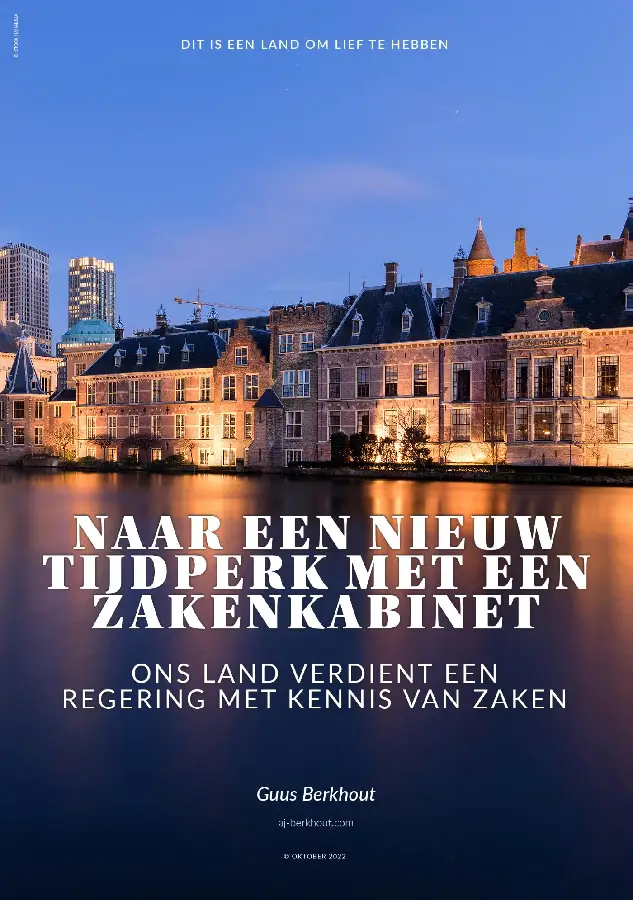 Naar een nieuw tijdperk met een zakenkabinet