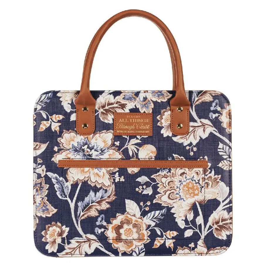 Bijbeltas All things bruin/blauw