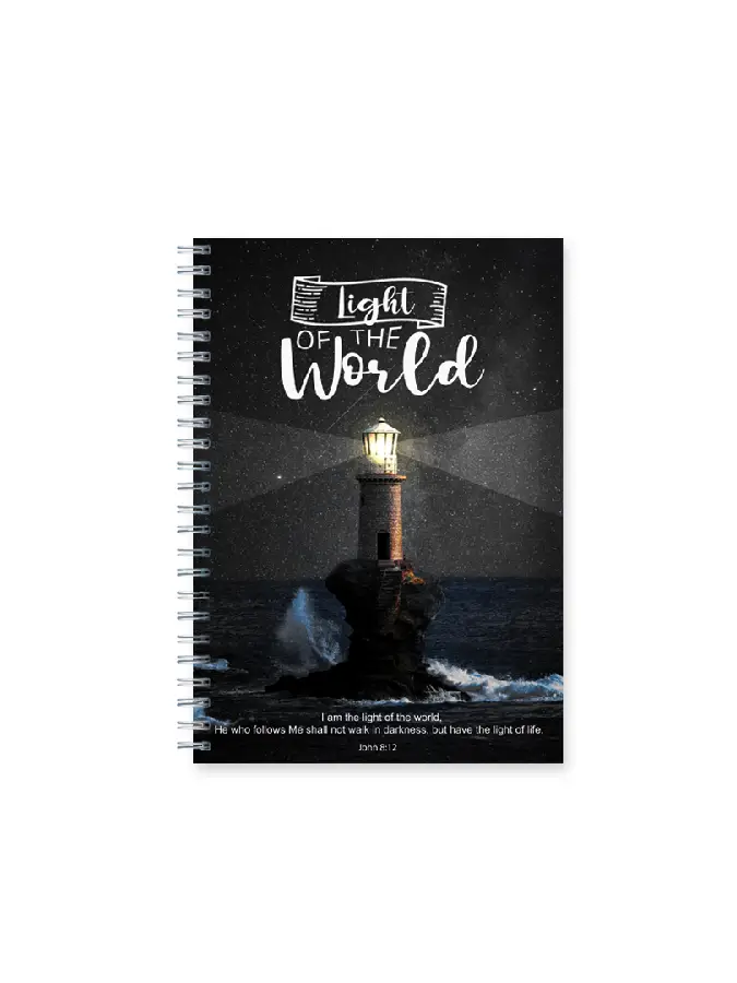 Wire journal light of the world