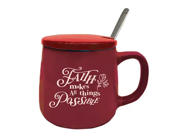 Mug with cover Faith makes all things