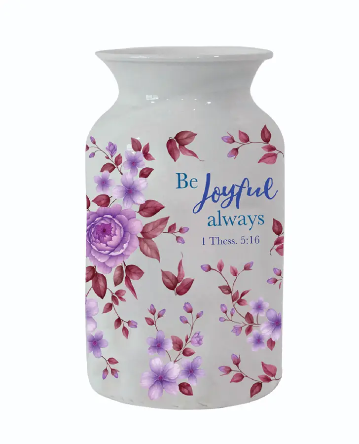 Metal Vase 20,6cm Be Joyful