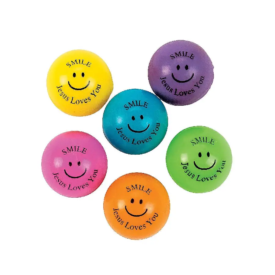Bouncingballs smile Jesus loves