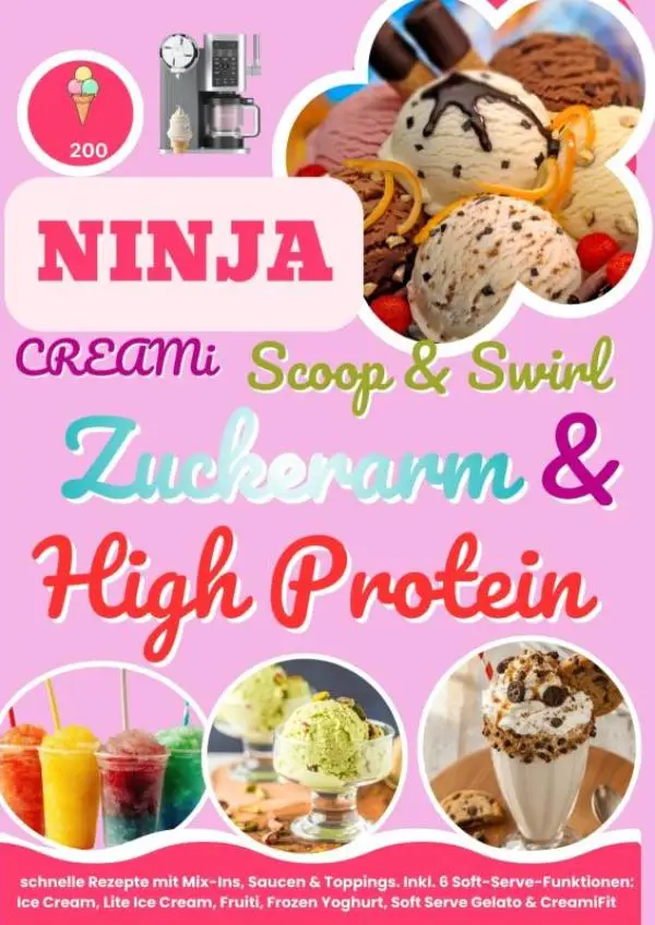 Ninja CREAMi Scoop & Swirl - Zuckerarm & High Protein