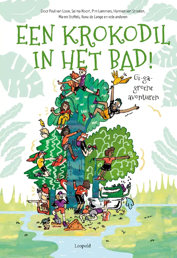 Een krokodil in het bad!