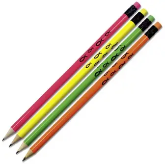 Potlood neon vissen set4