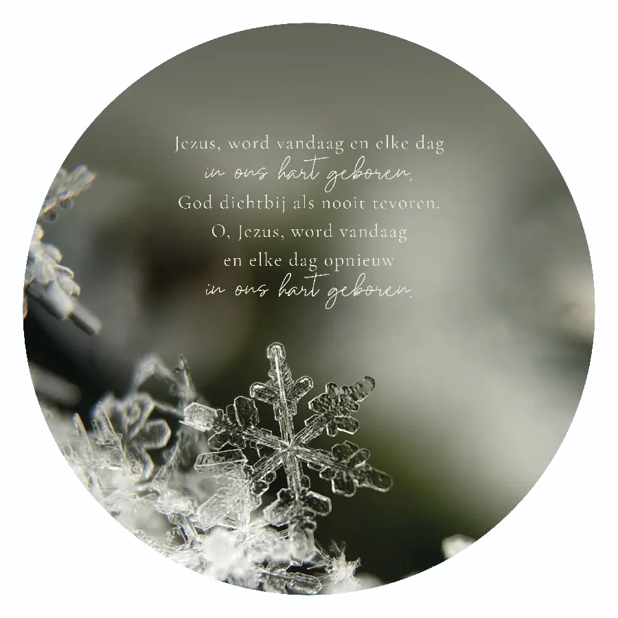 Muurcirkel Jezus, word vandaag