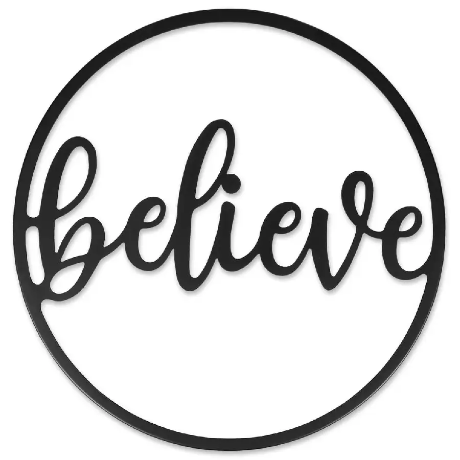 Wand Dekoratie Believe