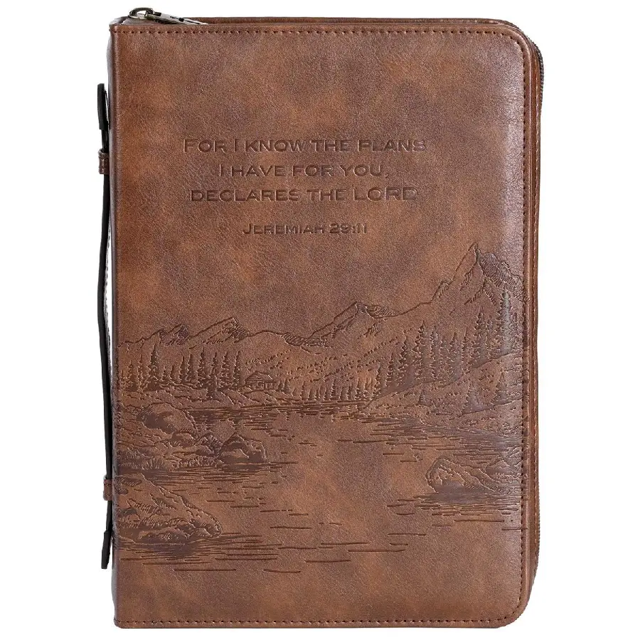 Biblecover Large Brown For I know the pl