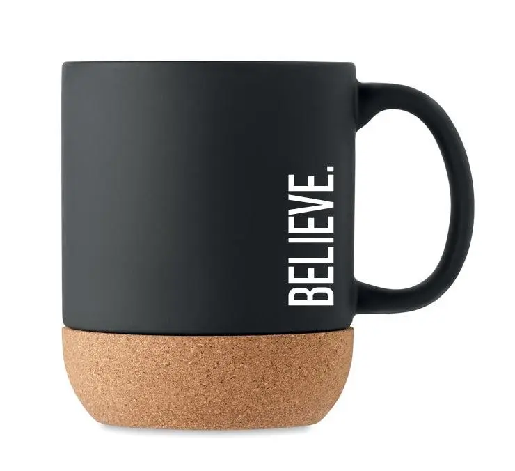 beker Believe (eenvoud serie)zwart