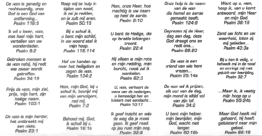 STICKERVEL S4 PSALMEN NBV