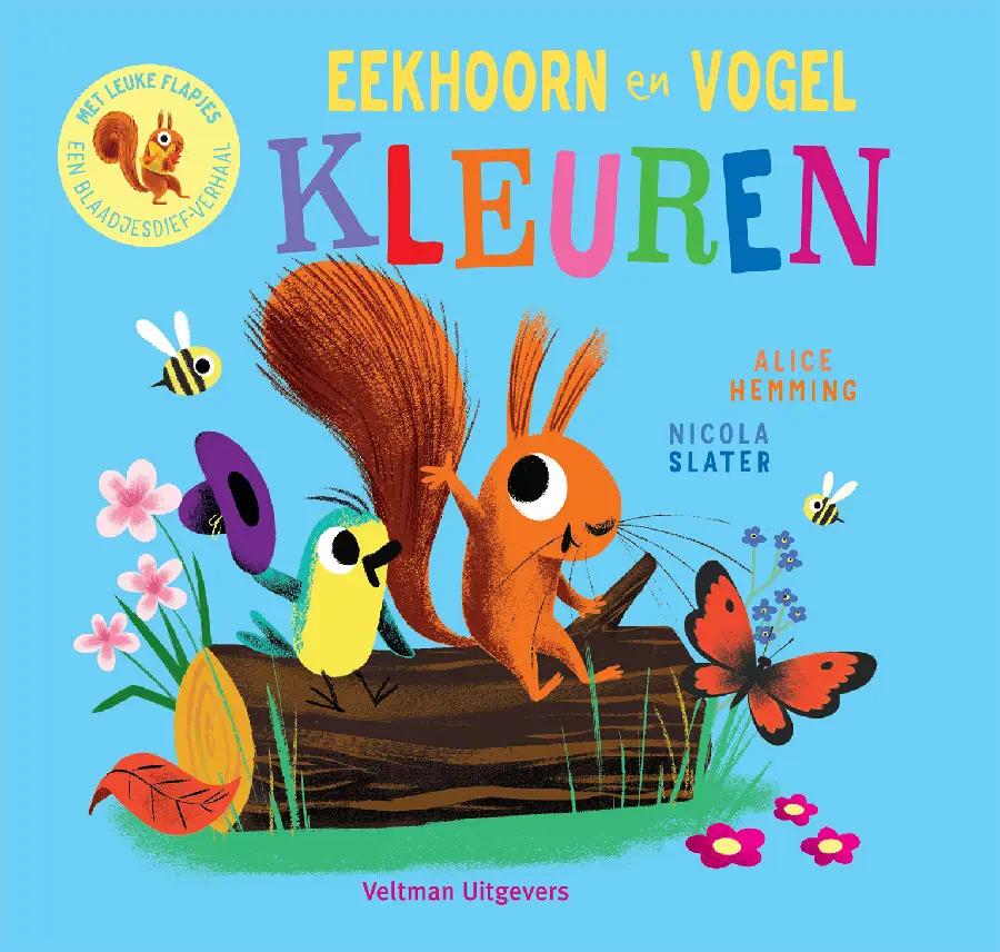 Eekhoorn en vogel kleuren