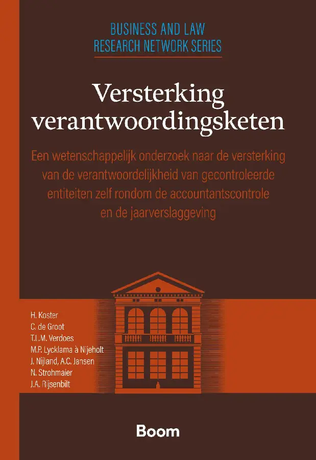 Versterking verantwoordingsketen (1e druk)