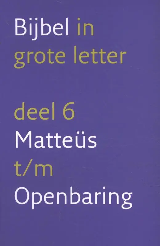 BIJBEL NBV gr letter