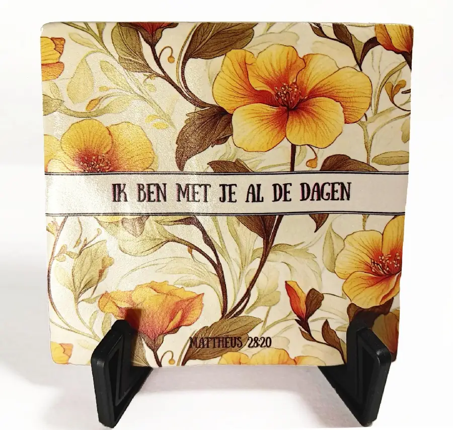 tegel: Ik ben met je al de dagen