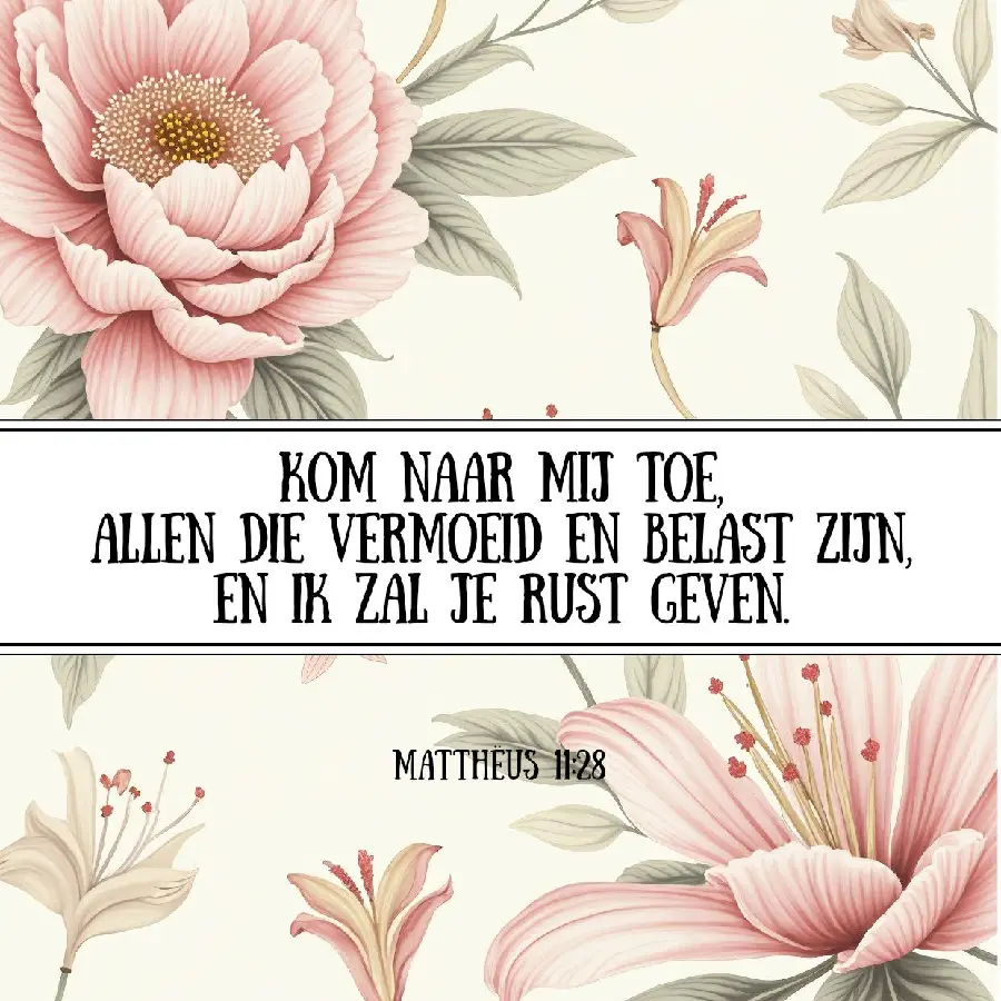 Tegel: Ik zal je rust geven