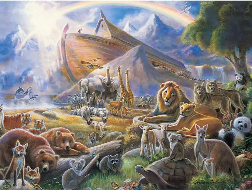 Noah''s Arc with mountains