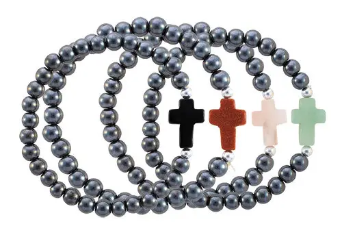 Hematite Cross Bracelets