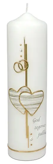 Huwelijkskaars 22cm God zegene