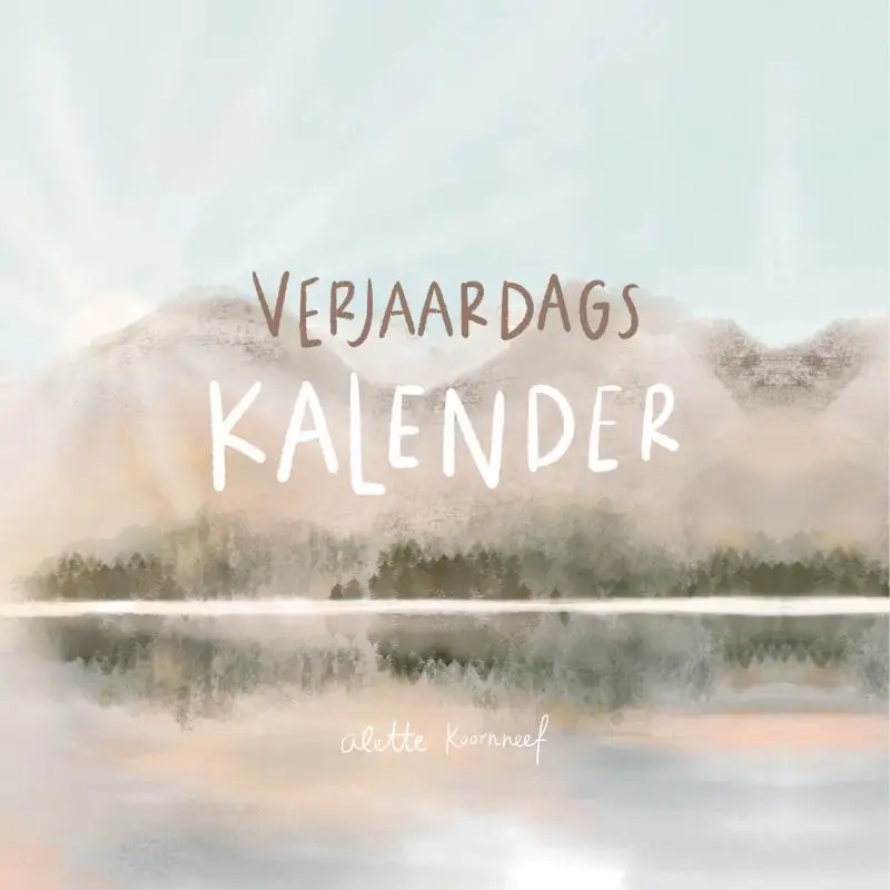 Verjaardagskal. nooit alleen