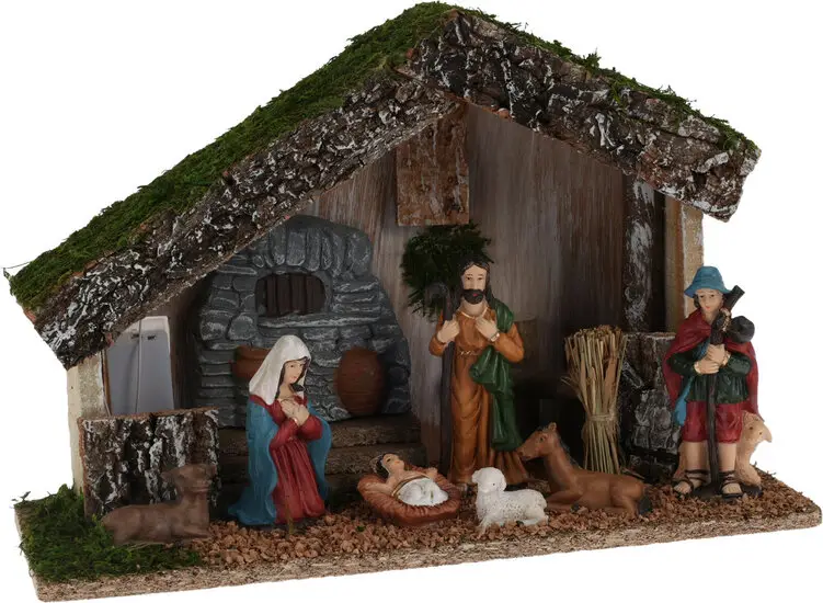 7 nativity figurines LED
