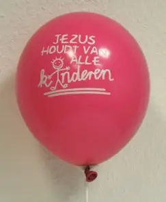Ballonnen Jezus houdt van alle kinderen