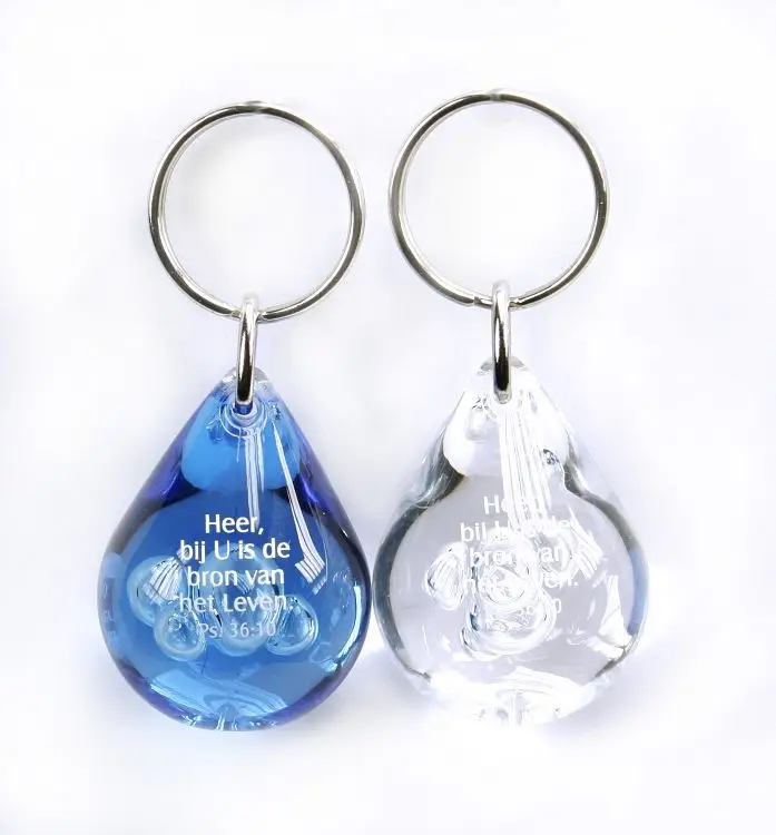 Sleutelhanger waterdruppel