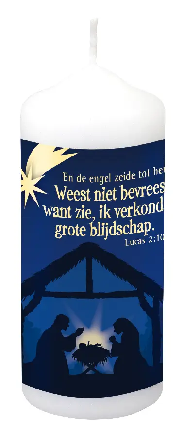 Kerst kaars weest niet bevreesd