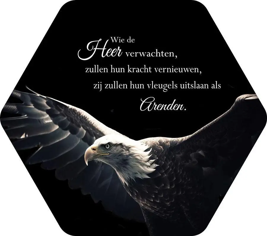 honingraat bord Wie de Heer verwachten