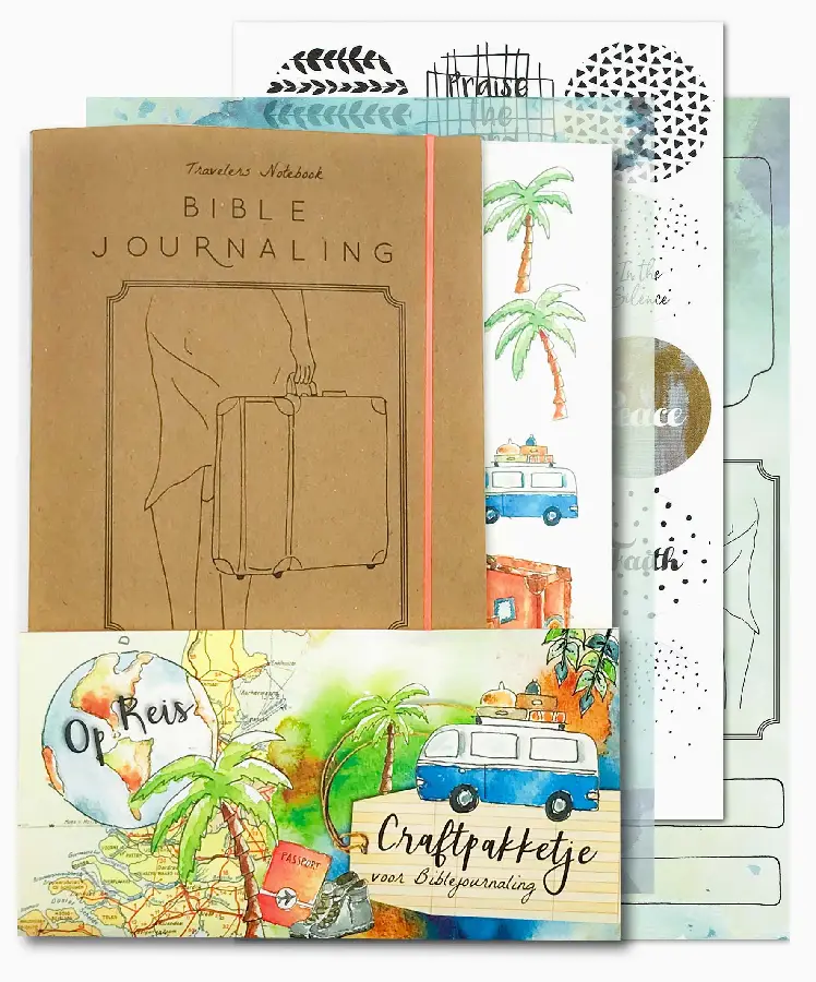Bijbeljournaling craftpakketje Op reis